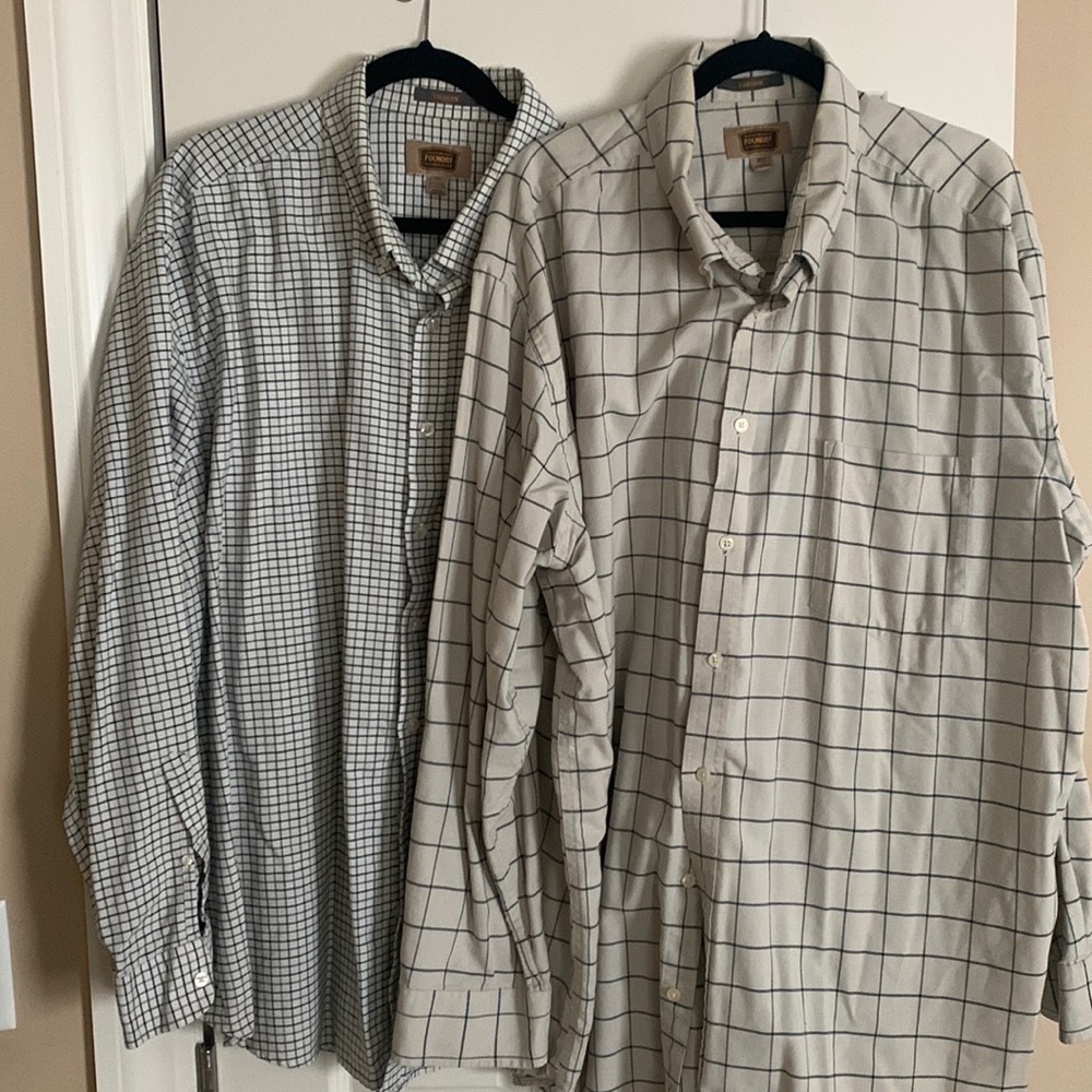 2 long sleeves shirts. The foundry supply.